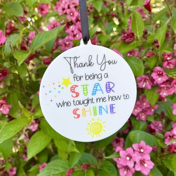 Thank You Teacher/Childminder Hanging Decoration, 2 of 4