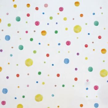 Multicoloured Polka Dot Wall Decal Stickers, Removable, 2 of 5