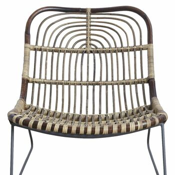 Braided Rattan Low Slung Chair, 3 of 3