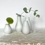 Porcelain Mini Vases Set Of Four, thumbnail 1 of 3