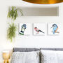 Inky Jay Bird Canvas Gallery Print, thumbnail 8 of 8