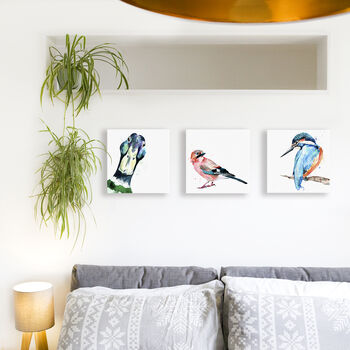 Inky Jay Bird Canvas Gallery Print, 8 of 8
