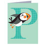 Mini P For Puffin Card, thumbnail 2 of 5
