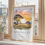 Serengeti Safari Travel Print Of Tanzania, thumbnail 3 of 7