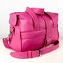 Personalised Handcrafted Pink Overnight Bag, thumbnail 2 of 9