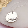 Personalised Silver To The Moon And Back Necklace, thumbnail 1 of 4