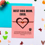 Best Dog Mum Ever Card With Wish Bracelet, thumbnail 1 of 6