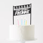 Personalised Flag Bunting Birthday Cake Topper, thumbnail 2 of 7