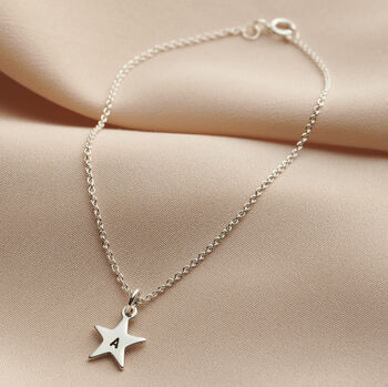Personalised Initial Star Charm Bracelet, 5 of 9