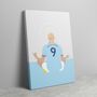 Erling Haaland Celebration Man City Canvas, thumbnail 1 of 2