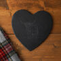 Highland Cow Heart Slate Cheeseboard Gift Boxed, thumbnail 1 of 2