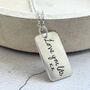 Sterling Silver Handwriting Pendant, thumbnail 1 of 4