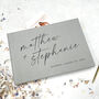 Wedding Guest Book Alternative Personalised Linen, thumbnail 7 of 11