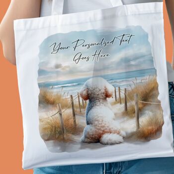 Personalised Bichon Frise Dog Beach Walk Collection, 3 of 8