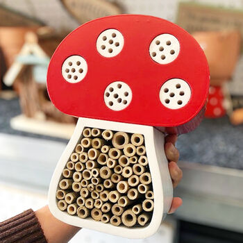Mushroom Insect Hotel And Bug House Gift For Gardeners, 2 of 5
