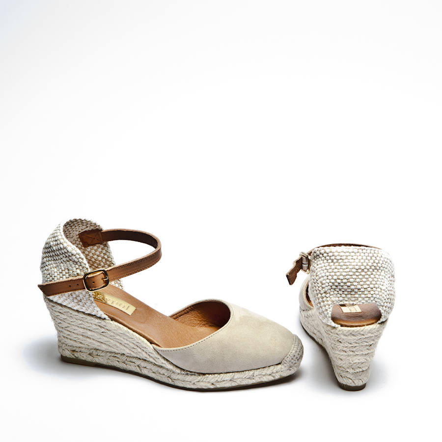 cream espadrille sandals