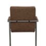 Chocolate Brown Microsuede Dining Chair Set Of Two, thumbnail 2 of 4