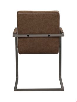 Chocolate Brown Microsuede Dining Chair Set Of Two, 2 of 4