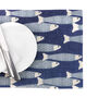 Navy Blue Ocean Shoal Linen Canvas Placemat Set, thumbnail 5 of 12