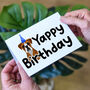 Yappy Birthday Card From The Dog, thumbnail 1 of 12