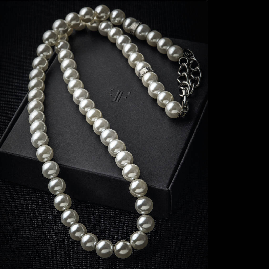 Mens 6mm Pearl Necklace – MAAVI