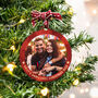 Personalised First Christmas Couple Photo Bauble, thumbnail 1 of 3