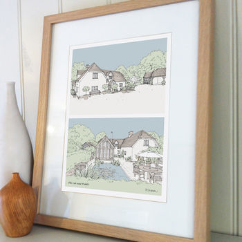 Personalised Hand Drawn House Portrait Illustration, 3 of 12