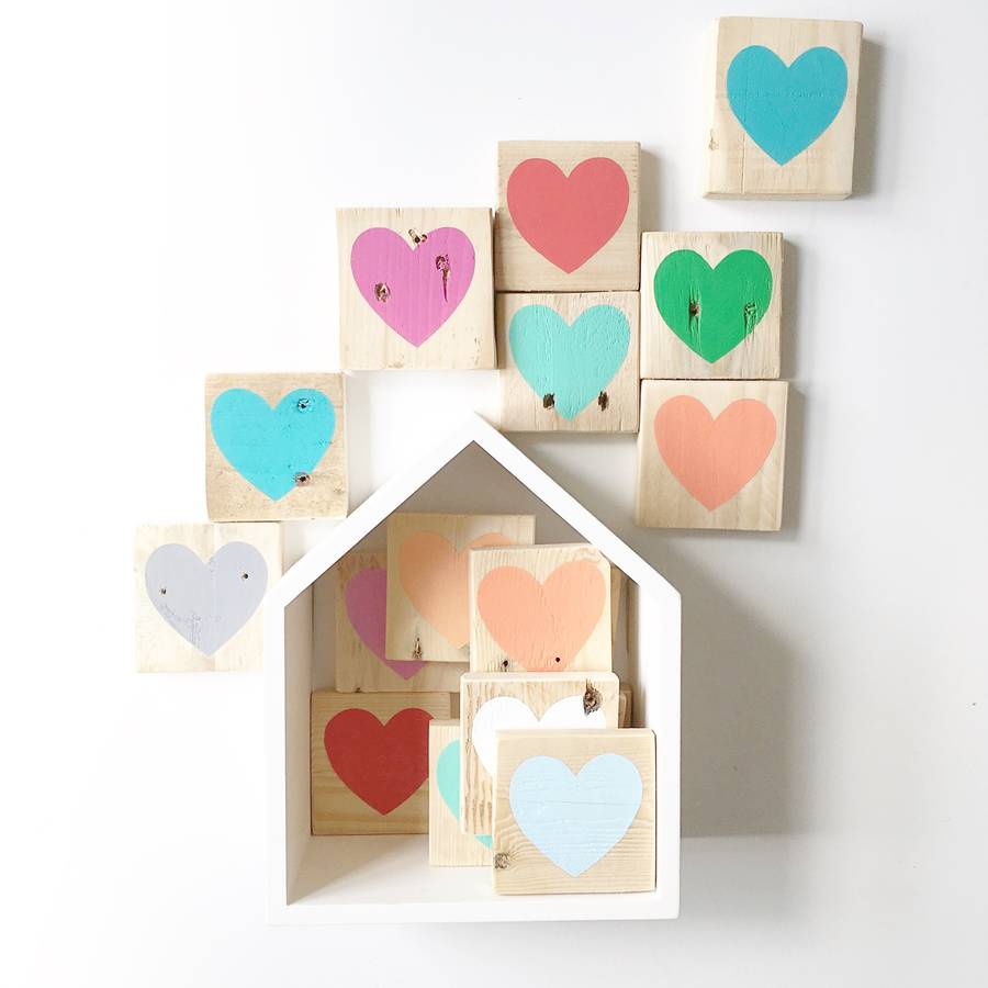 Reclaimed Wood Mini Heart Block By Oh Hello Beau