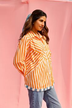 Tangerine Stripe Shirt, 2 of 5