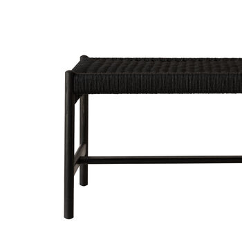 Woven Danish Cord Dining Bench, 6 of 7