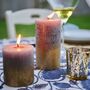 Dusky Shimmer Pillar Candle Pair, thumbnail 1 of 4