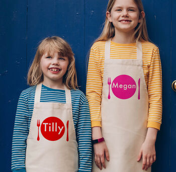 Personalised Adult And Child Apron Set, 6 of 8