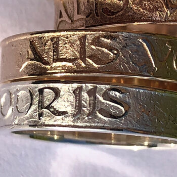 Solid Gold Ring 'She Flies With Her Own Wings', 2 of 9