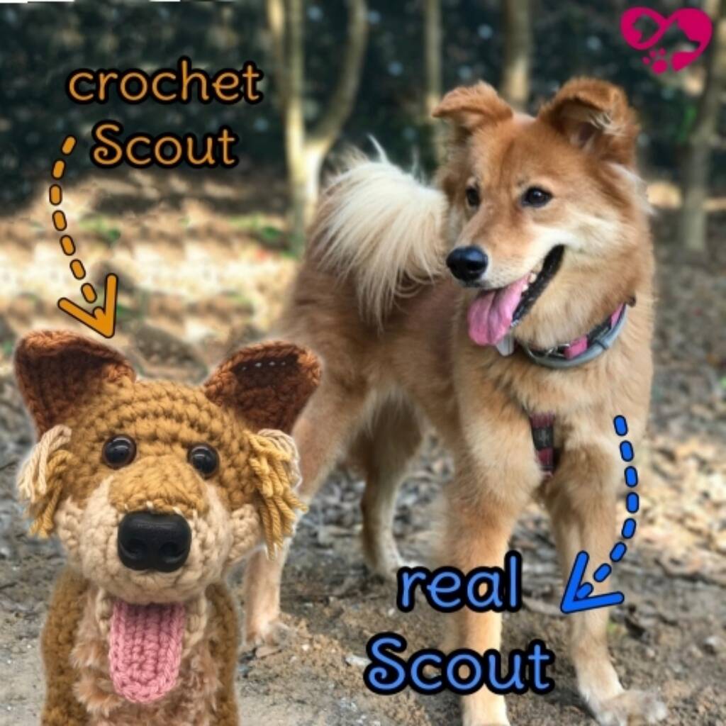 personalised crocheted pet plush clone by lovingly handmade crochet