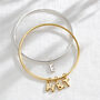 Personalised Chunky Initial Bangle, thumbnail 1 of 7