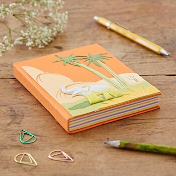 Handmade Colourful Elephant Dung Notebook, 7 of 12