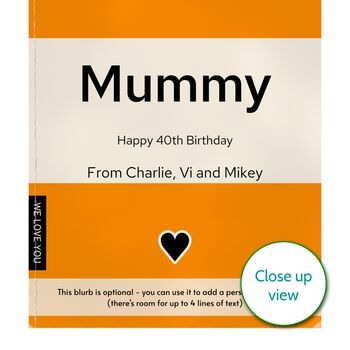 Personalised 40th Birthday Print 1986 Book Cover Gift, 3 of 12