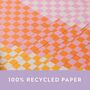 Colourful Checks Gift Wrapping Paper | 10 Sheets, thumbnail 2 of 5