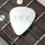Personalised Initials Silver Plectrum, thumbnail 3 of 4