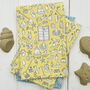 Linen Tea Towel Beach Design, thumbnail 3 of 6