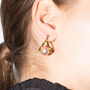 Gw Silver Plated Baroque Pearl Earrings, thumbnail 5 of 5