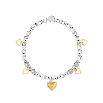 Happy 50th Birthday Hearts Charm Bracelet In Flower Box, 2 of 4