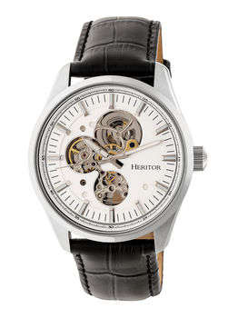 Heritor Automatic Stanley Semi Skeleton Mens Watch, 4 of 7