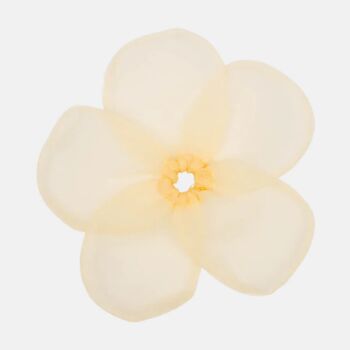 Sui Ava Sunny Yellow Buttercap Flower Scrunchie, 2 of 3