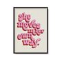 She Moves In Her Own Way Music Gift Print, thumbnail 3 of 7