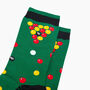 Pool Table Bamboo Socks In Green, thumbnail 2 of 4
