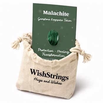 Malachite Keepsake Token Protection Gift, 2 of 3