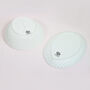 G Decor White Shell Ceramic Serving Plate Bowl Or Set, thumbnail 5 of 6