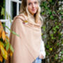 Cashmere Blend Wrap With Optional Robin Brooch, thumbnail 1 of 4