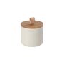 Round Oak And Stoneware Storage Canister, thumbnail 2 of 4